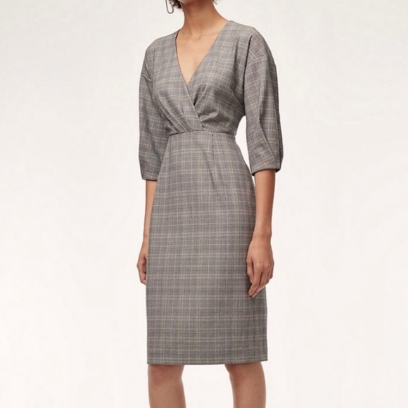 Aritzia Dresses & Skirts - Babaton KURT Plaid/Checker Tailored Slim-f…